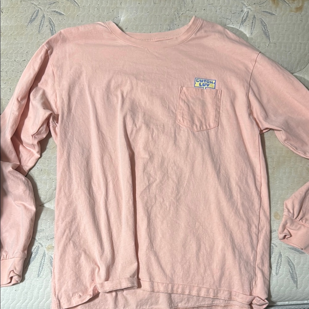 Pink Long Sleeve Kids Shirt